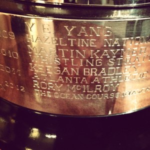 An evening with the Wannamaker Trophy. Very cool