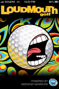 Loudmouth Golf Tour - launch screen